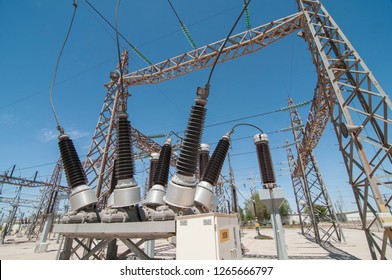 SF6 Power Circuit Breaker In Geothermal Power Plant Substation