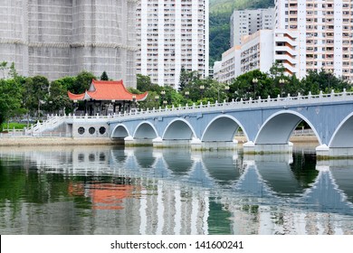 Sha Tin District In Hong Kong