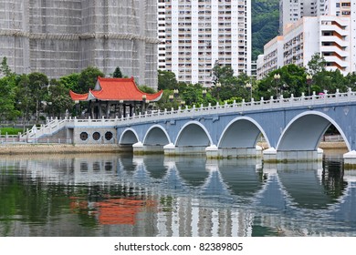 Sha Tin District In Hong Kong