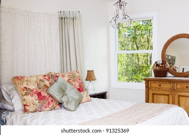 Shabby Chic Bedroom In A Home