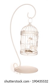 Shabby Chic Bird Cage Studio Cutout