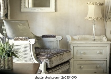 Shabby Chic Interior Design  - Shutterstock ID 260354090