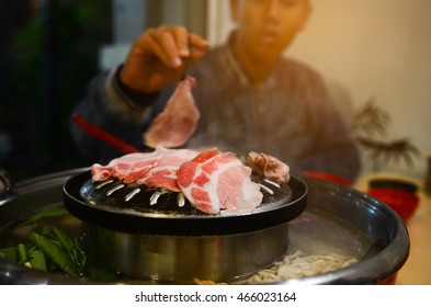 Shabu Shabu , Japanese food - Shutterstock ID 466023164