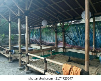 Shack or Shelter Made of Bamboo - Shutterstock ID 2174925347