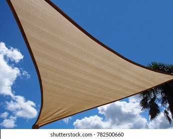 Shade Sail Against Nice Sky         