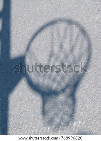 Similar – Image, Stock Photo basketball hoop with shadow cast