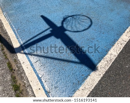 Similar – Image, Stock Photo basketball hoop with shadow cast