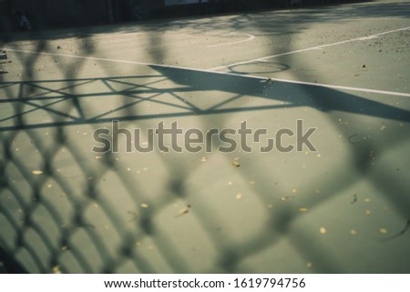 Similar – Image, Stock Photo basketball hoop with shadow cast