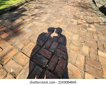 Shadow of couple in the ground