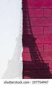 shadow of the Eiffel Tower on the wall