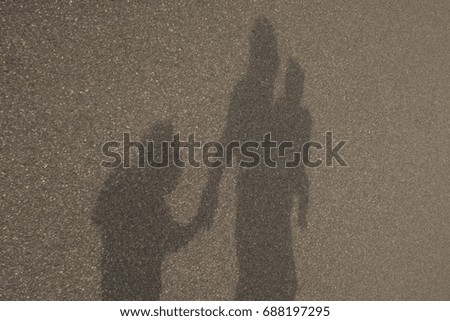 Image, Stock Photo Mr and G´scher Shadow