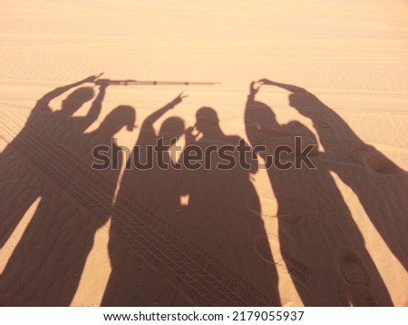 Shadow of Friends on a Sunny day