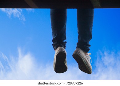 Shadow Girl Sitting Down Hanging Seat Stock Photo 728709226 | Shutterstock