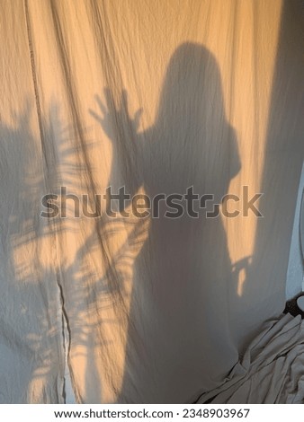 shadow with hello person shilhouette