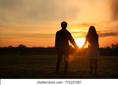 Shadow Man Woman Holding Hands Images Stock Photos Vectors Shutterstock