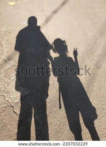 Similar – Image, Stock Photo Mr and G´scher Shadow