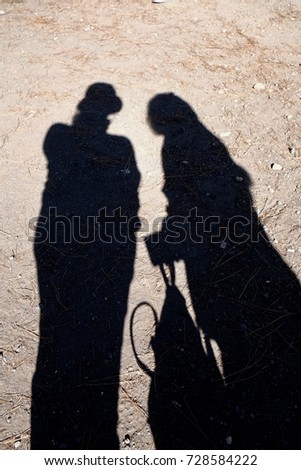 Similar – Image, Stock Photo Mr and G´scher Shadow