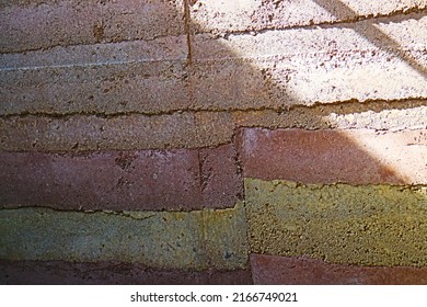 Shadow On The Rammed Earth Wall.