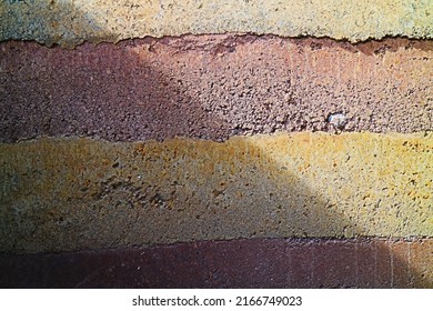 Shadow On The Rammed Earth Wall.