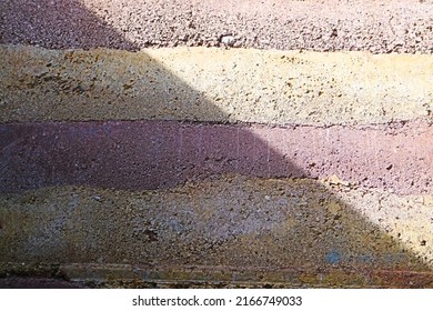 Shadow On The Rammed Earth Wall.