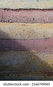 Shadow On The Rammed Earth Wall.