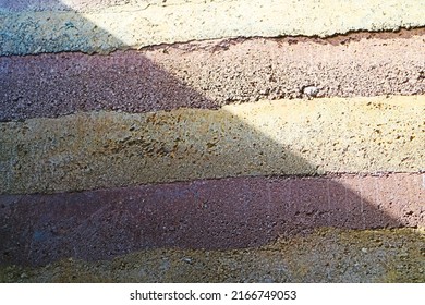 Shadow On The Rammed Earth Wall.