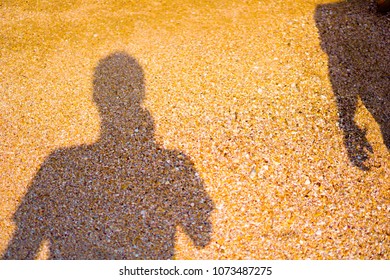 Shadow on the sand background texture