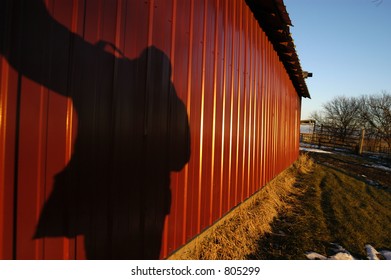shadow on wall