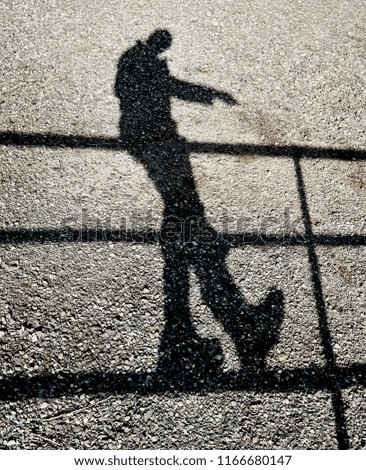 Similar – Image, Stock Photo Mr and G´scher Shadow