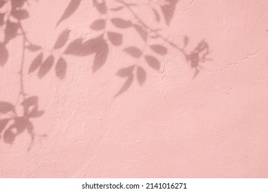 Sombra hojas rosa sobre