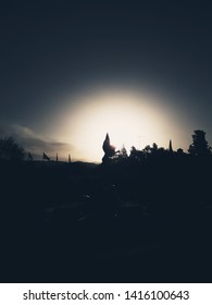 The shadow in the sunset
