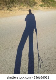 Shadow of a walker