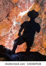 shadow in waterfall