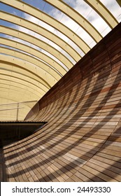 Shadows on wooden arc wall - Shutterstock ID 24493330