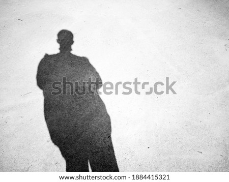 Image, Stock Photo Shadow on the sidewalk