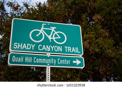 Shady Canyon Trail And Community Center Sign