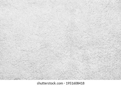 Shaggy Soft Textured White Rug Surface