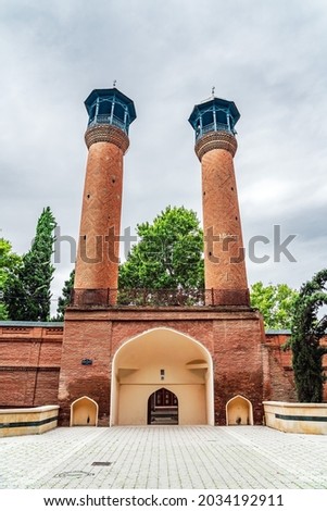 Shah Abbas old mosque in Ganja city built in 1601