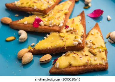 Shahi Tukda Tukra Dipped In Rabri Or Double Ka Meetha Diwali Sweet Made With Bread