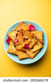 Shahi Tukda Or Tukra Dipped In Rabri Or Double Ka Meetha Diwali Sweet Made With Bread