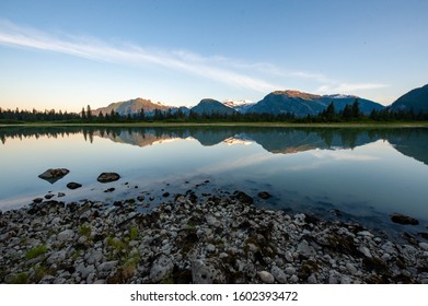 Shakes Slough at lower Stikine river in Alaska, USA