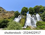 Shaki Waterfall, on the Vorotan River, Armenia