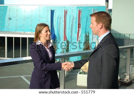 Shaking hands