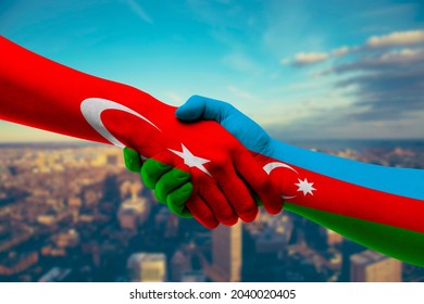 Shaking Hands Turkey And Azerbaijan