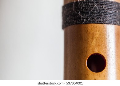 Shakuhachi Closeup