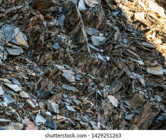 Shale Rock Texture Multicoloured Country Victoria Australia