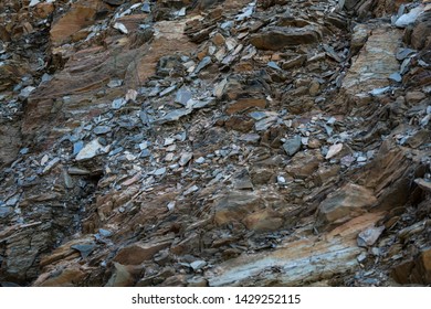 Shale Rock Texture Multicoloured Country Victoria Australia