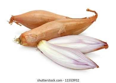 Shallot Isolated On White Background