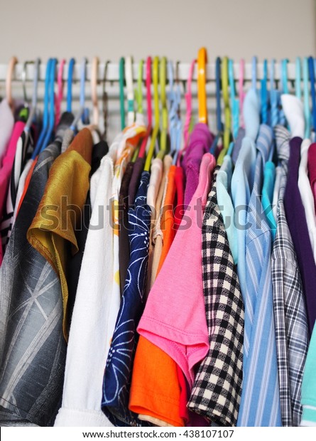 Shallow Dof Old Cloth Clothing Hanger Stock Photo Edit Now 438107107