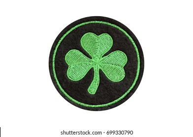 A Shamrock On An Embroidered Badge